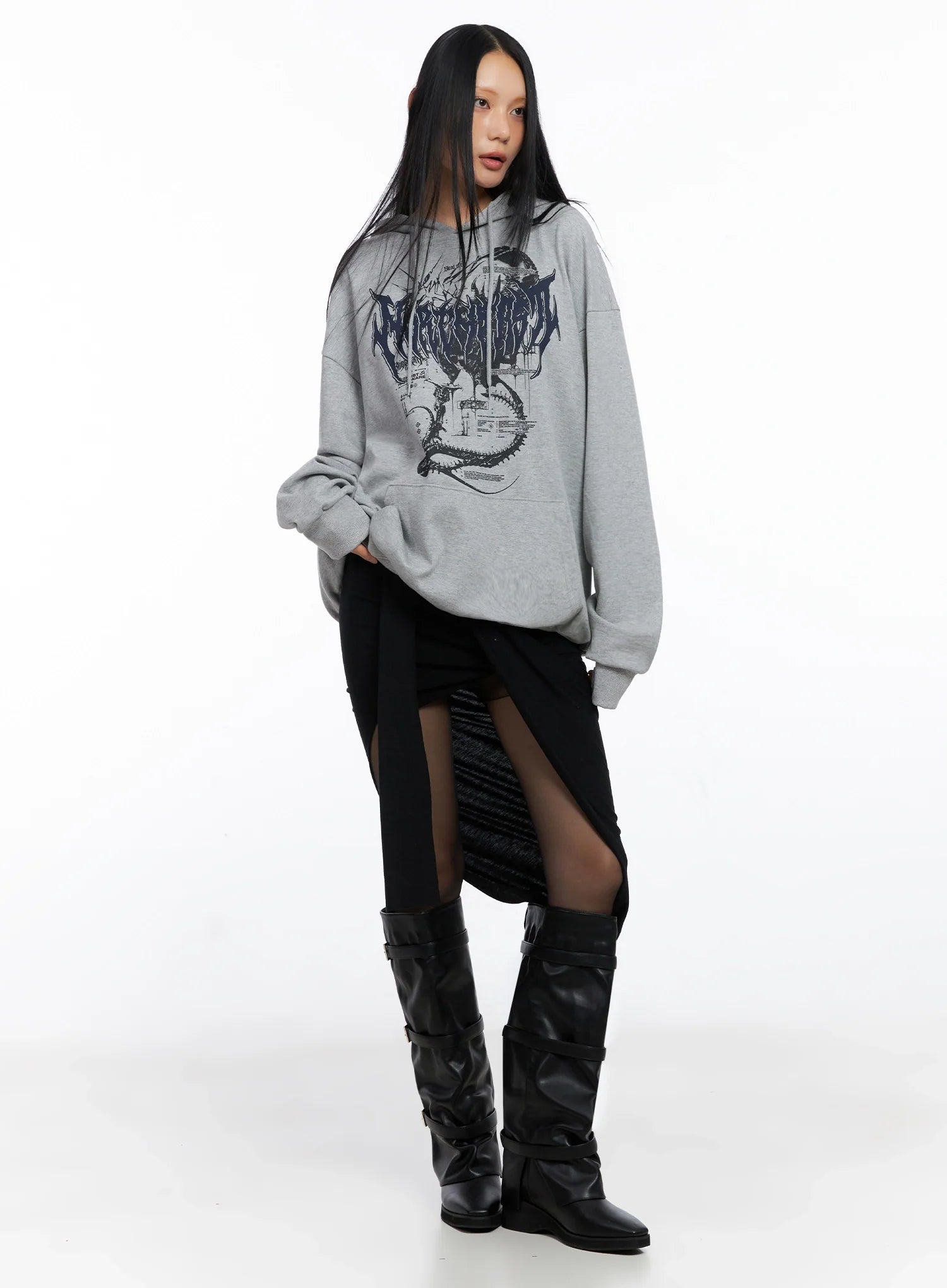 Oversized Graphic Hoodie CO516