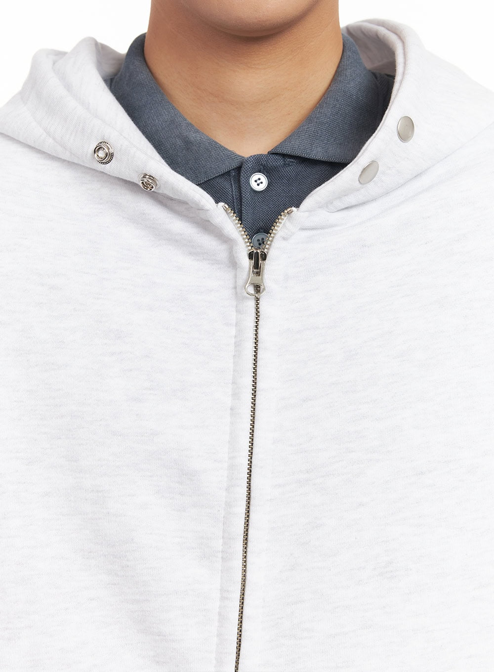 Men's Oversize Zip-Up Hooded Jacket IM527