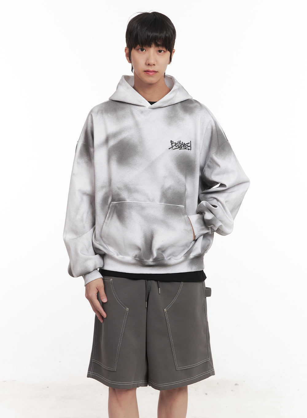 Men's Washed Oversized Hoodie IM519