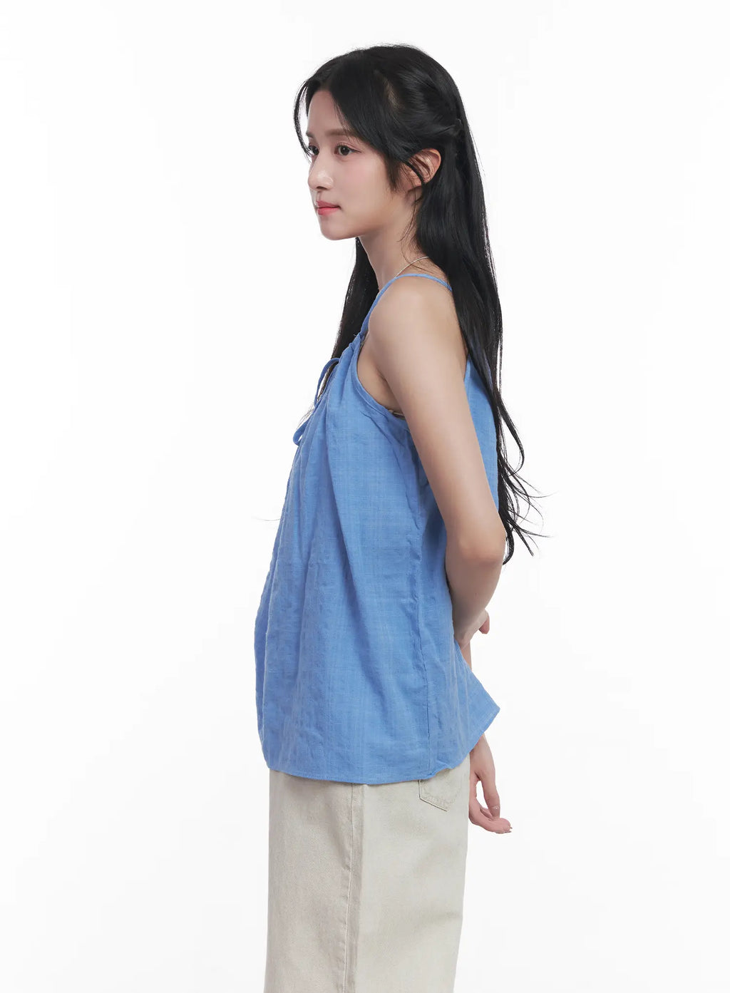 String Detail Flared Cami CU523