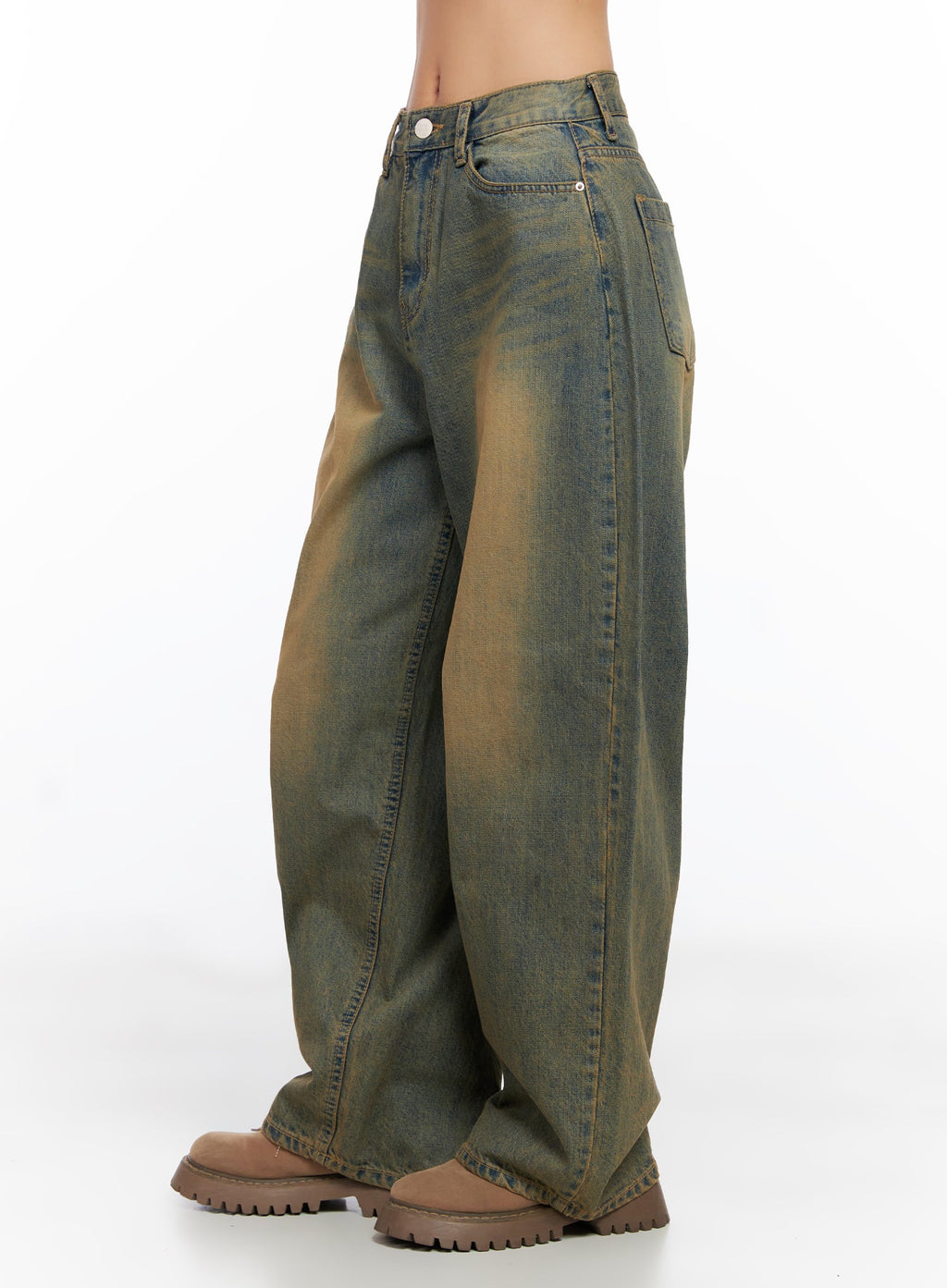 Miley Washed Balloon Baggy Jeans CO515