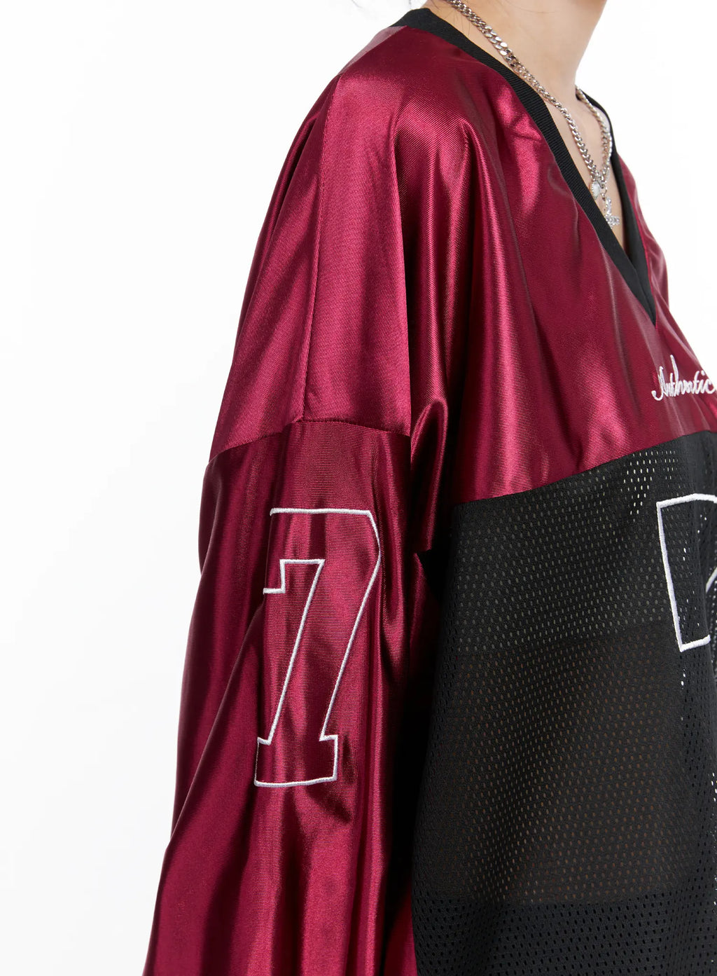 V-Neck Graphic Jersey Top CS512