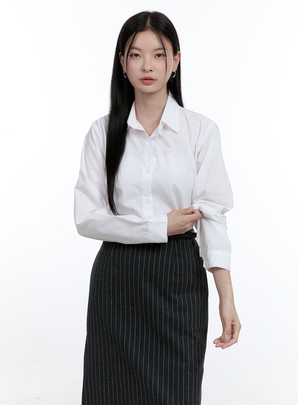 Solid Basics Long-Sleeve Shirt OO429