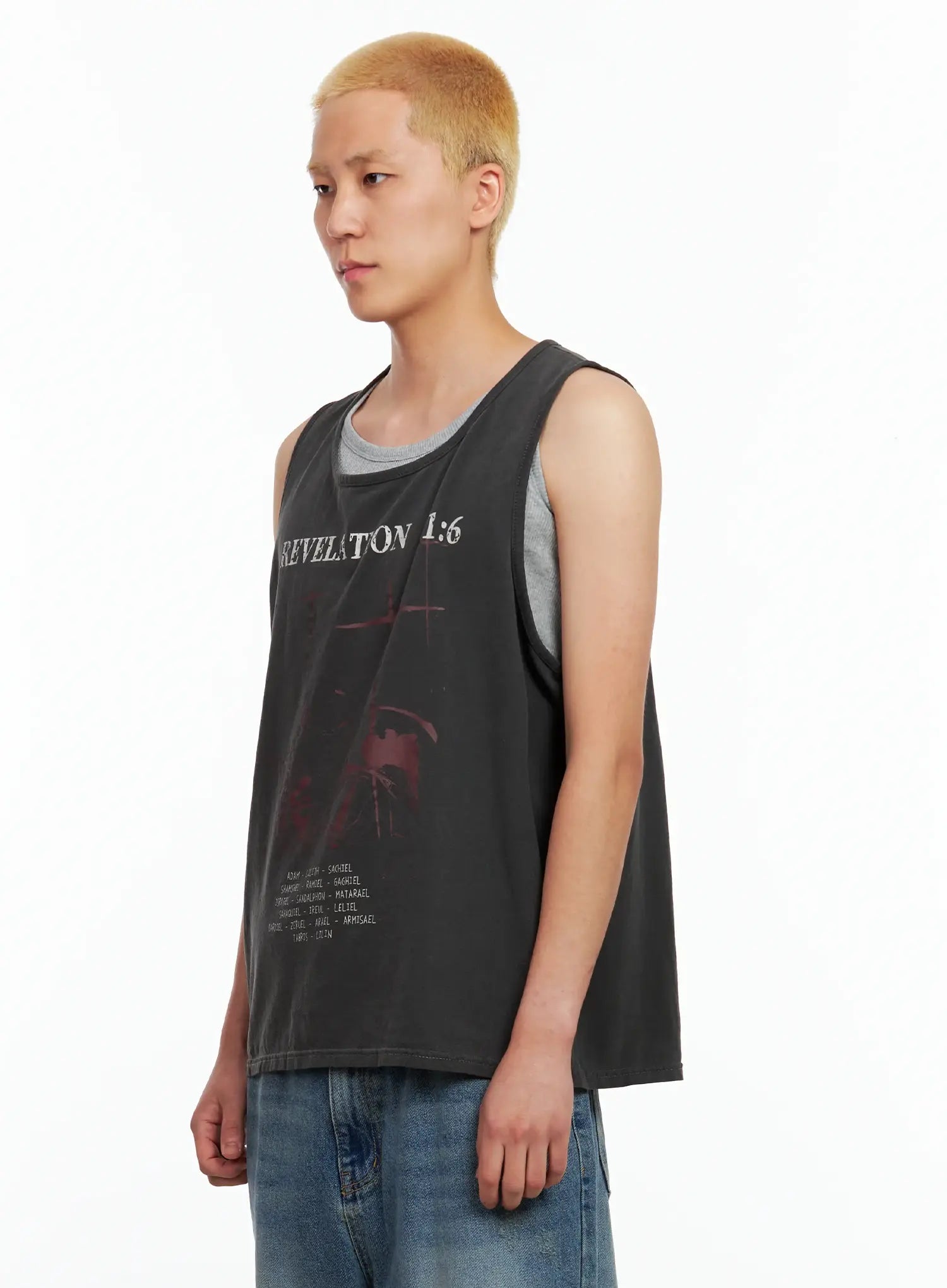 Men's Graphic Sleeveless Top IL511