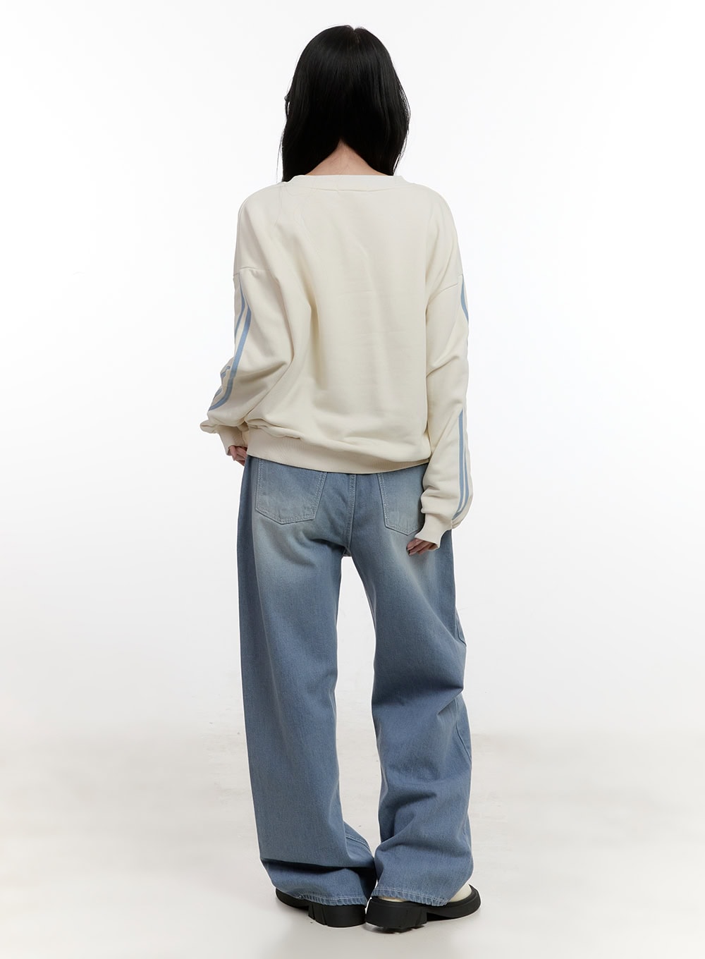 Zoey Washed Wide-Leg Jeans CF528