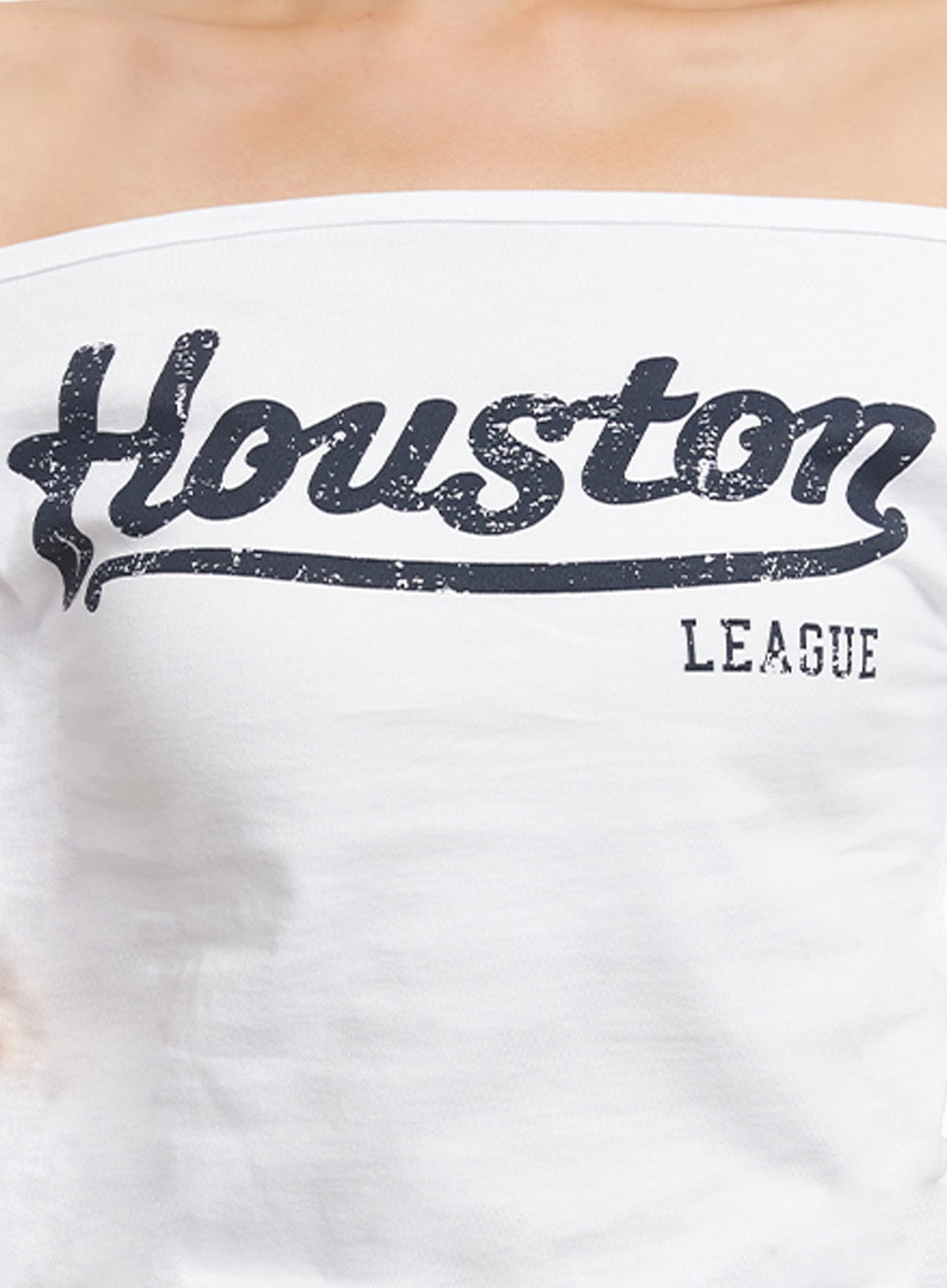 Cotton Graphic Off-Shoulder T-Shirt IA507