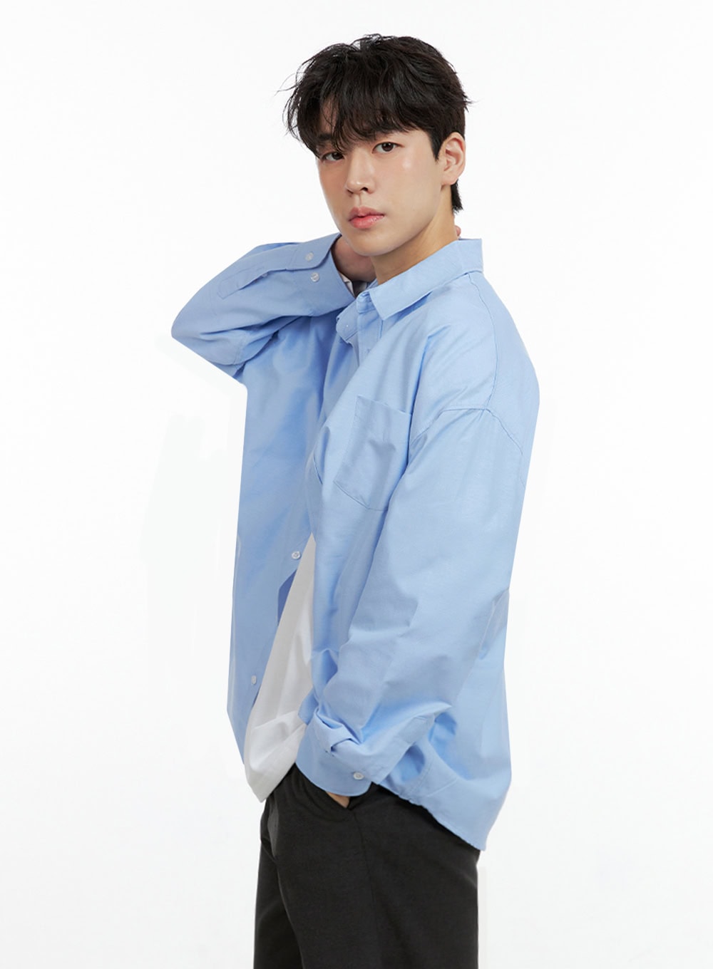 Men's Buttoned Collar Shirt IN422