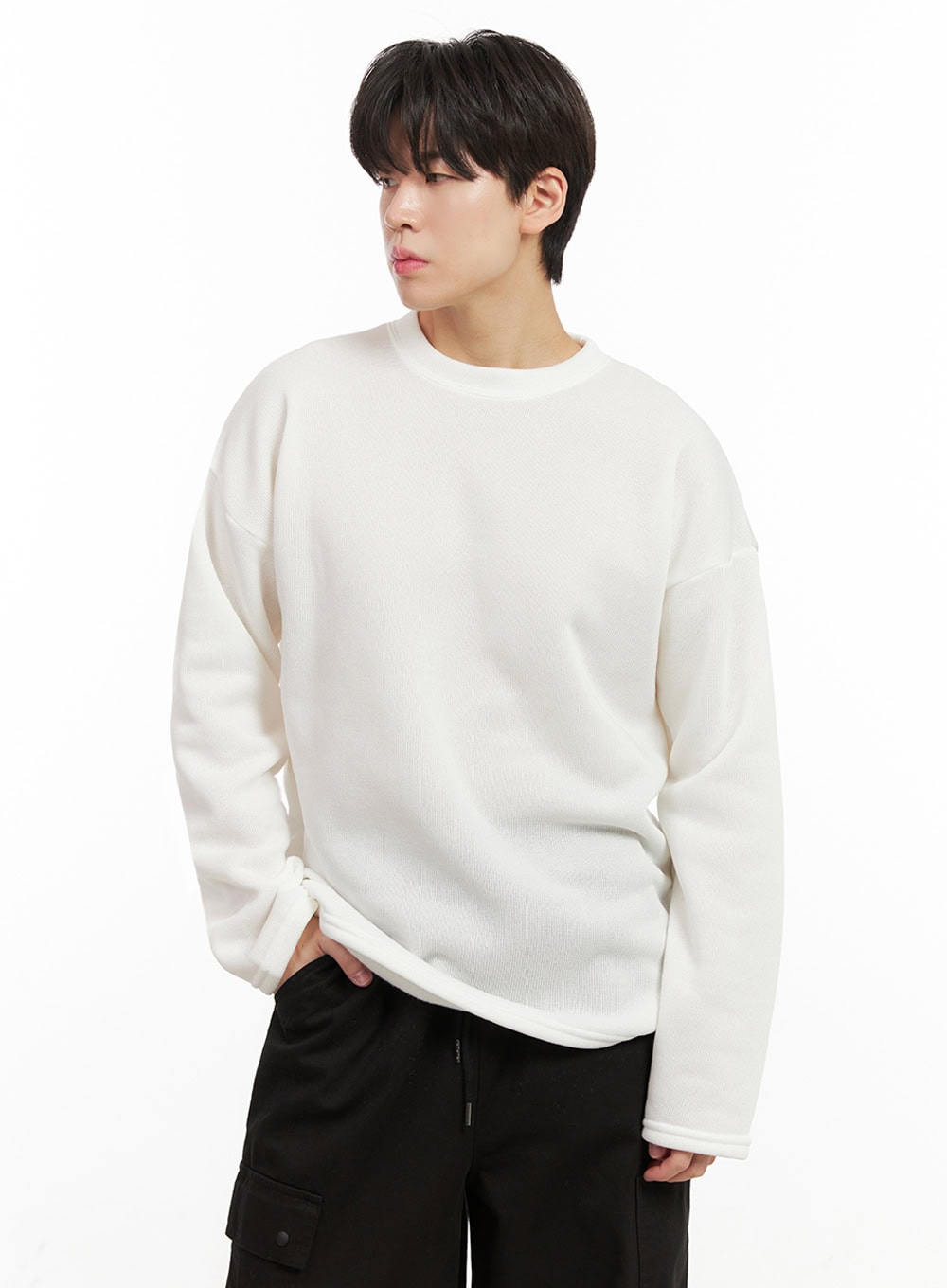 Men's Basic Loose-Fit Sweater IJ517