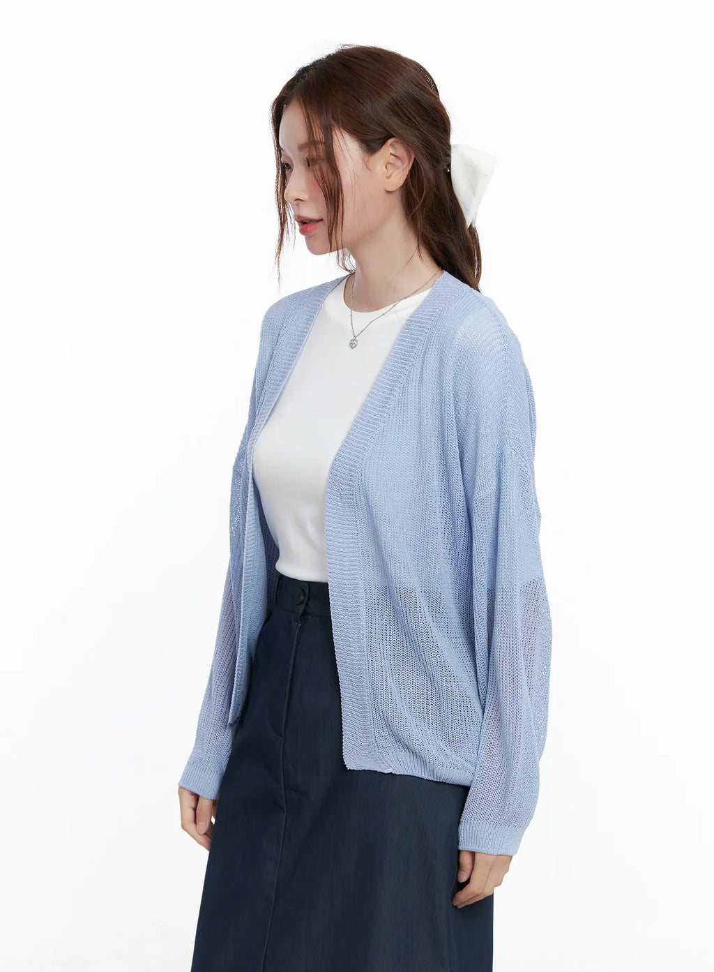 Sheer Loose-Fit Cardigan CG521