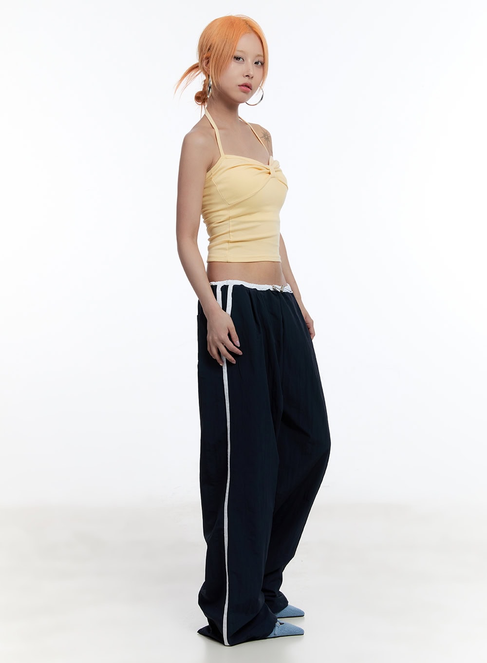 Ribbon Halter Crop Top CU502