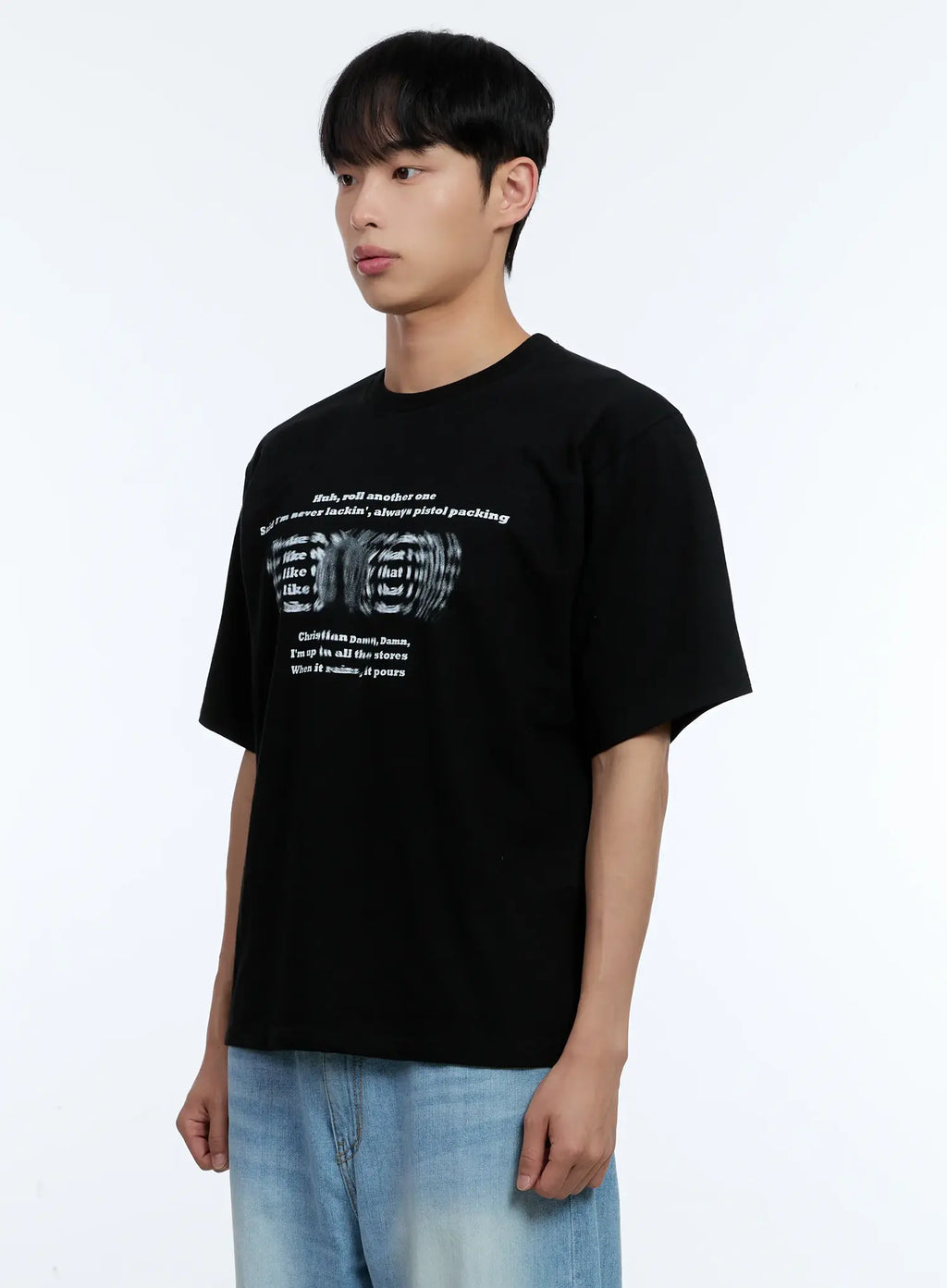 Men's Blurred Graphic Tee IL517