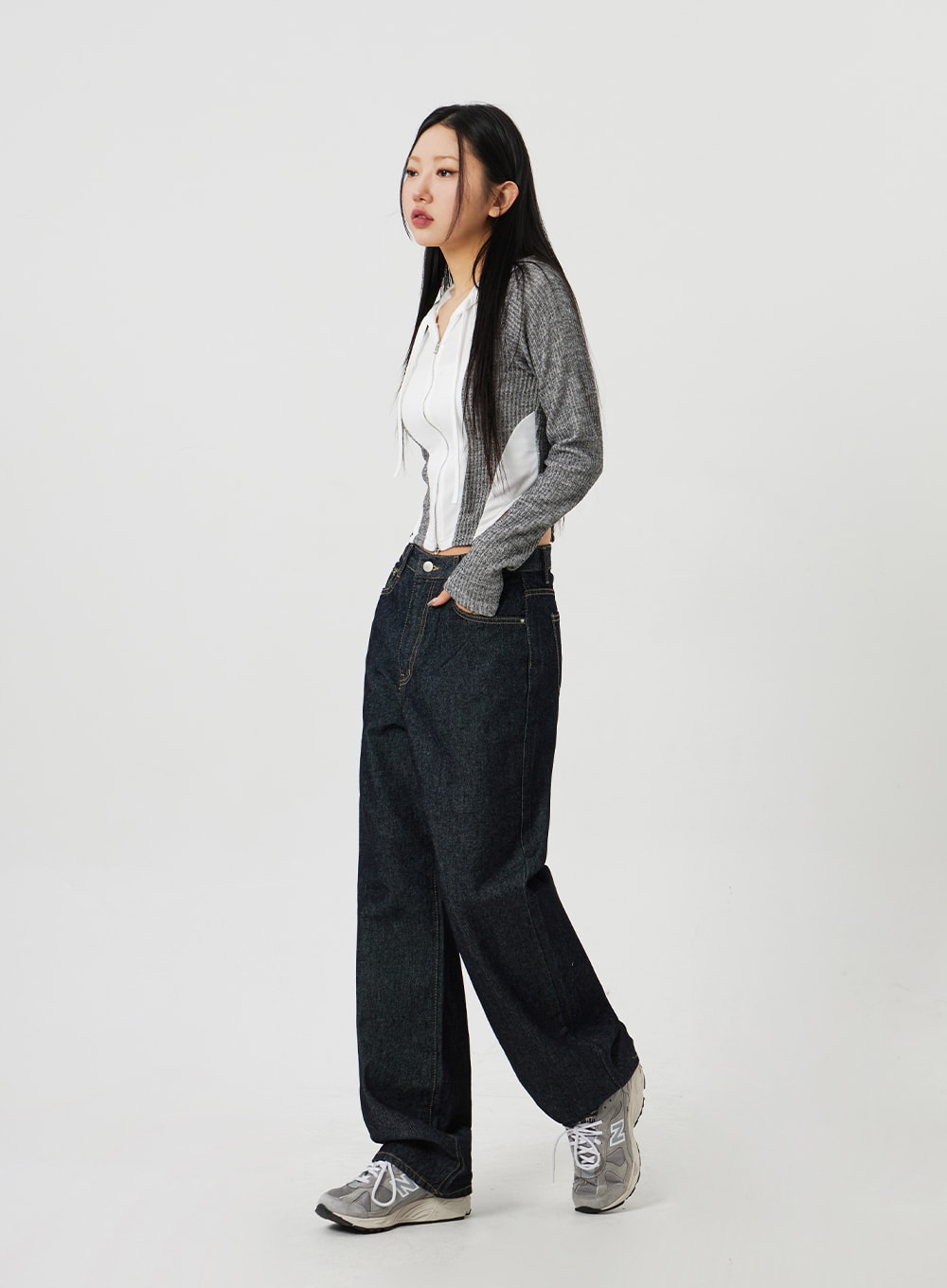 Two Color Zip-Up Hoodie CM302