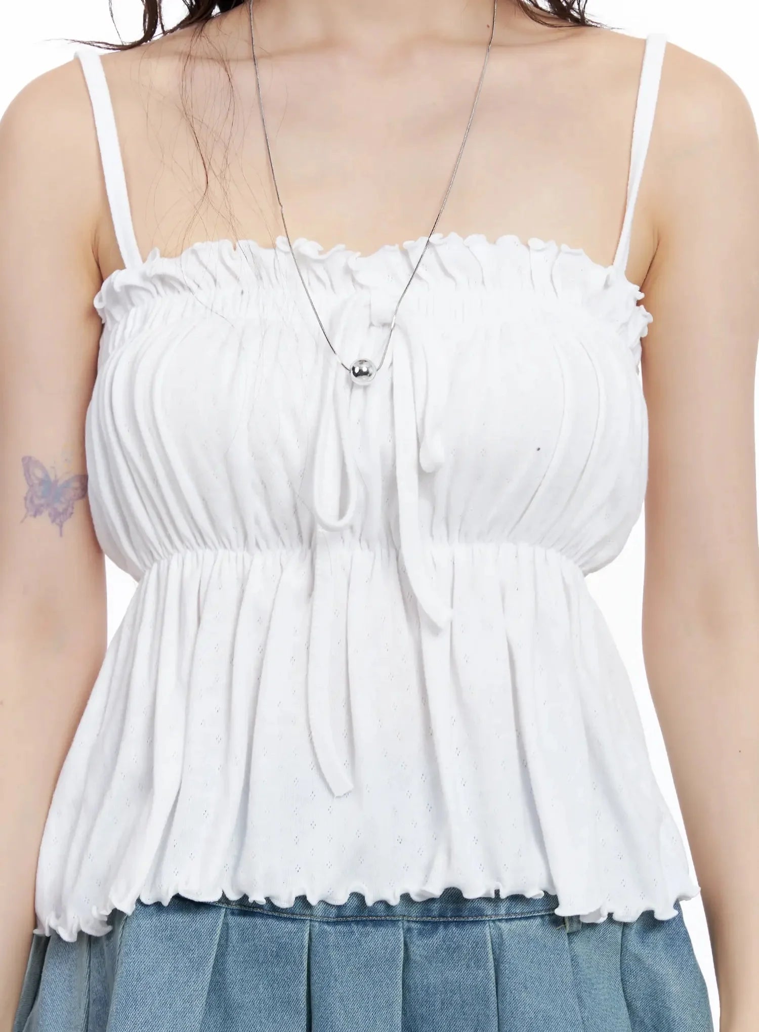 Ruffle Babydoll Top IL531