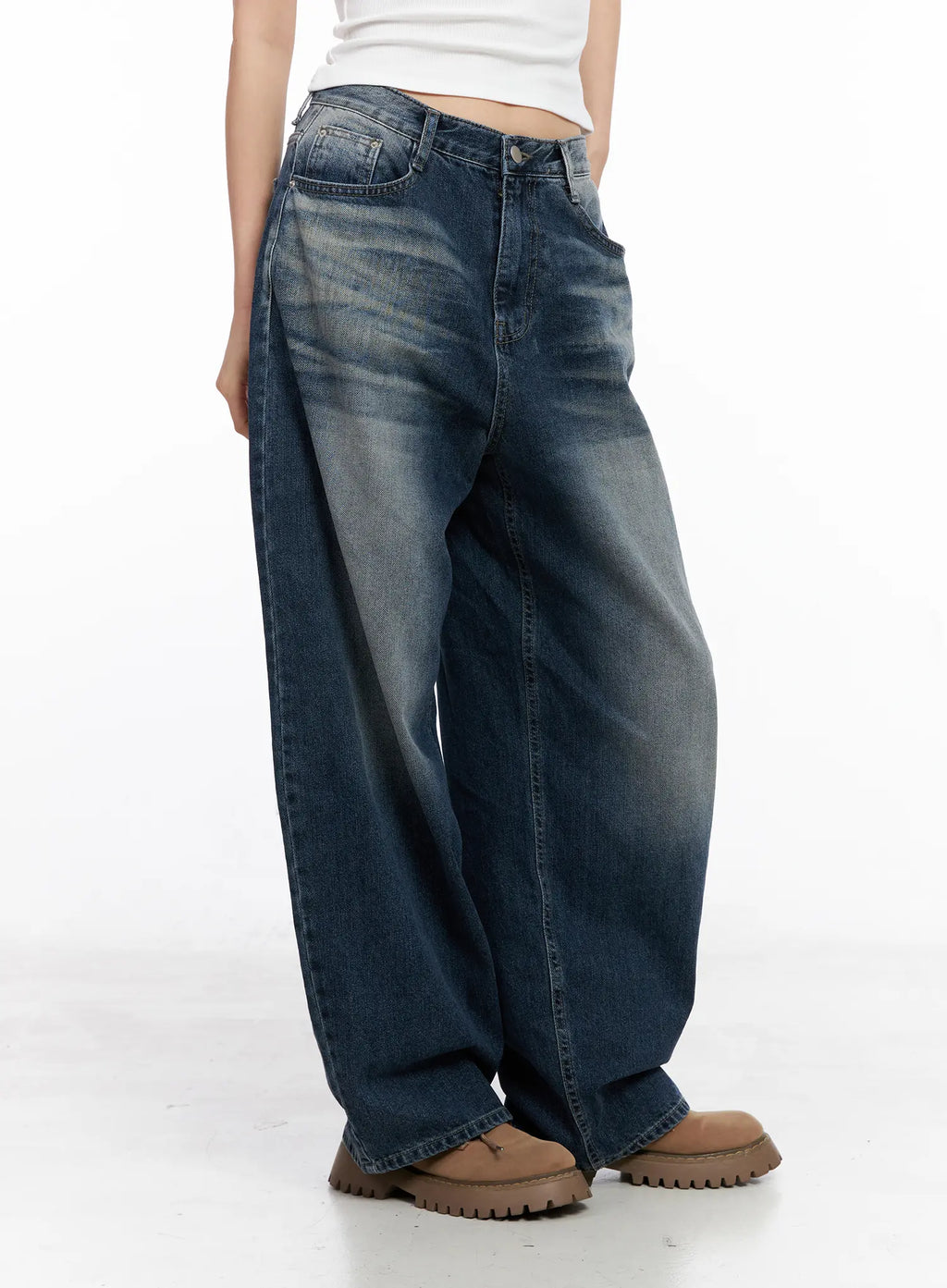 Aisha Washed Baggy Jeans CC1109