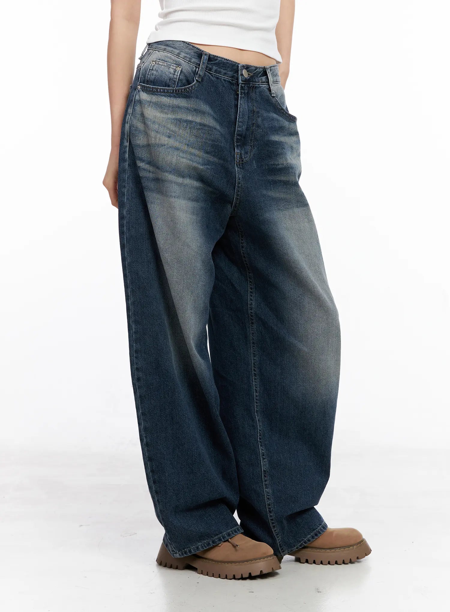 Aisha Washed Baggy Jeans CC1109