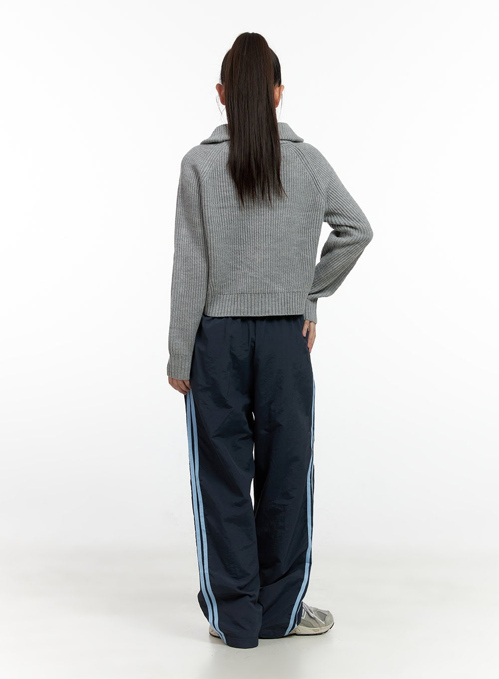 Two-Way Zip Knit Sweater CN412