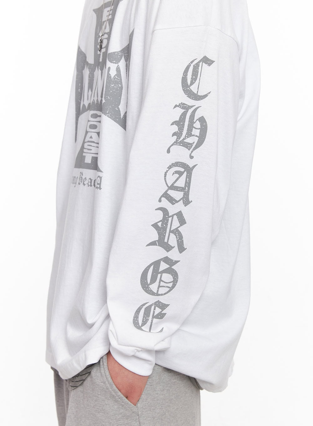 Men's Cotton Graphic Long Sleeve Shirt IY506