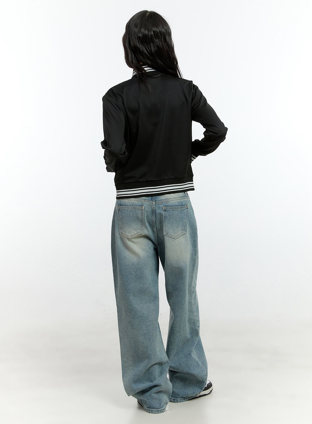 Zip-Up Crop Track Jacket CF506