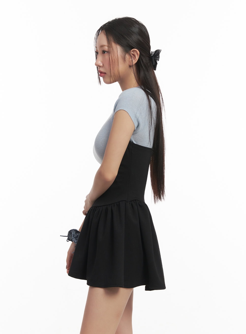 Suspender Flared Mini Dress CF520