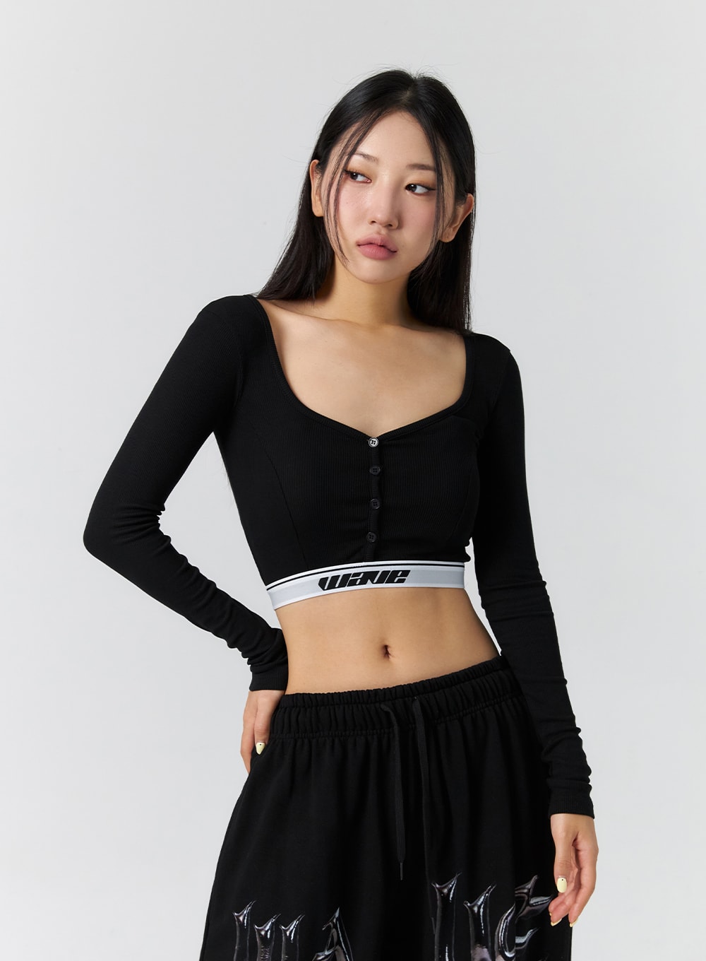 Heart Neck Crop Top CS302