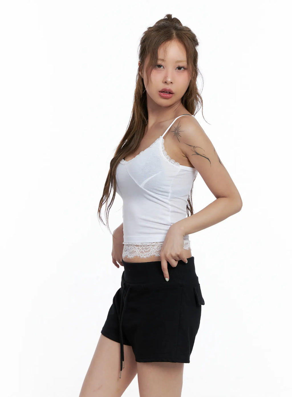 V-Neck Lace Cami Top CL510