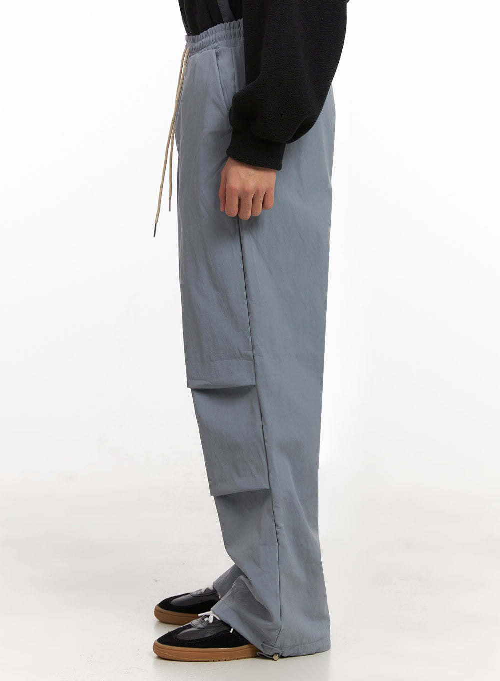 Men's Straight-Leg Solid Pintuck Track Pants ID427