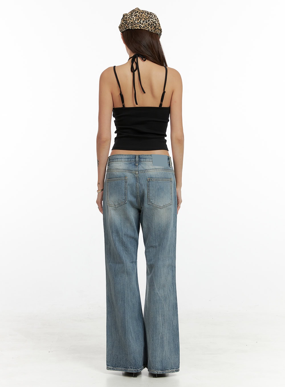 Solid Straight Jeans CL405