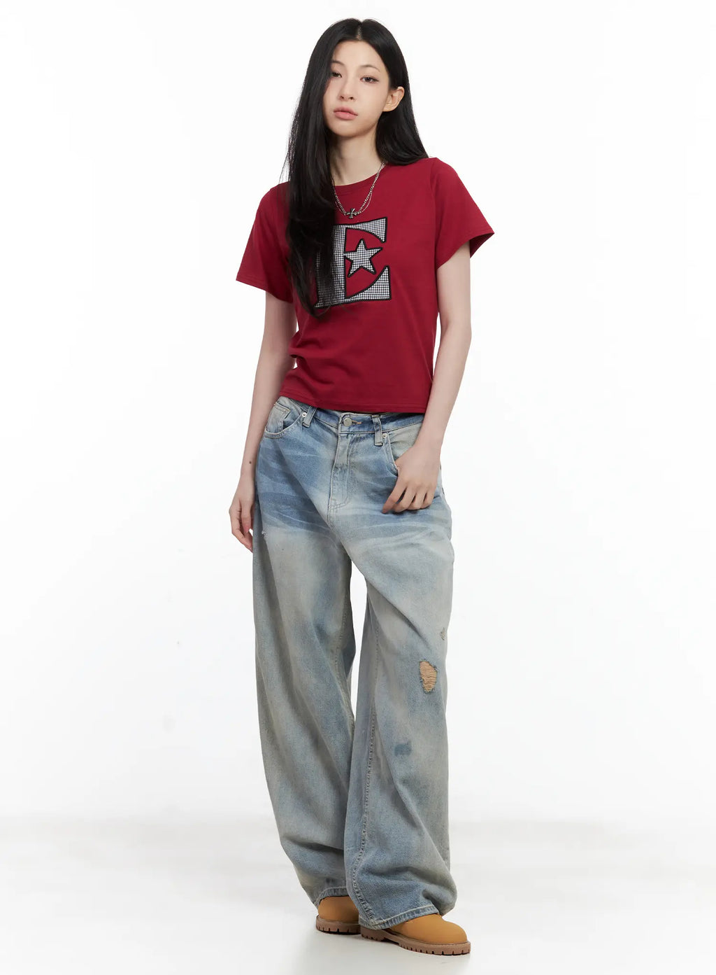 Star Print Casual Tee CL501