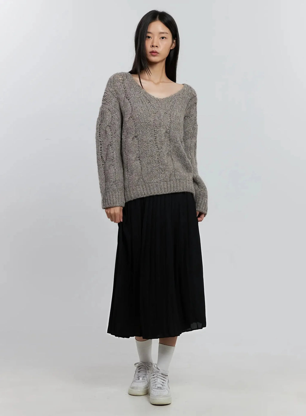 Pleated Maxi Skirt IS516