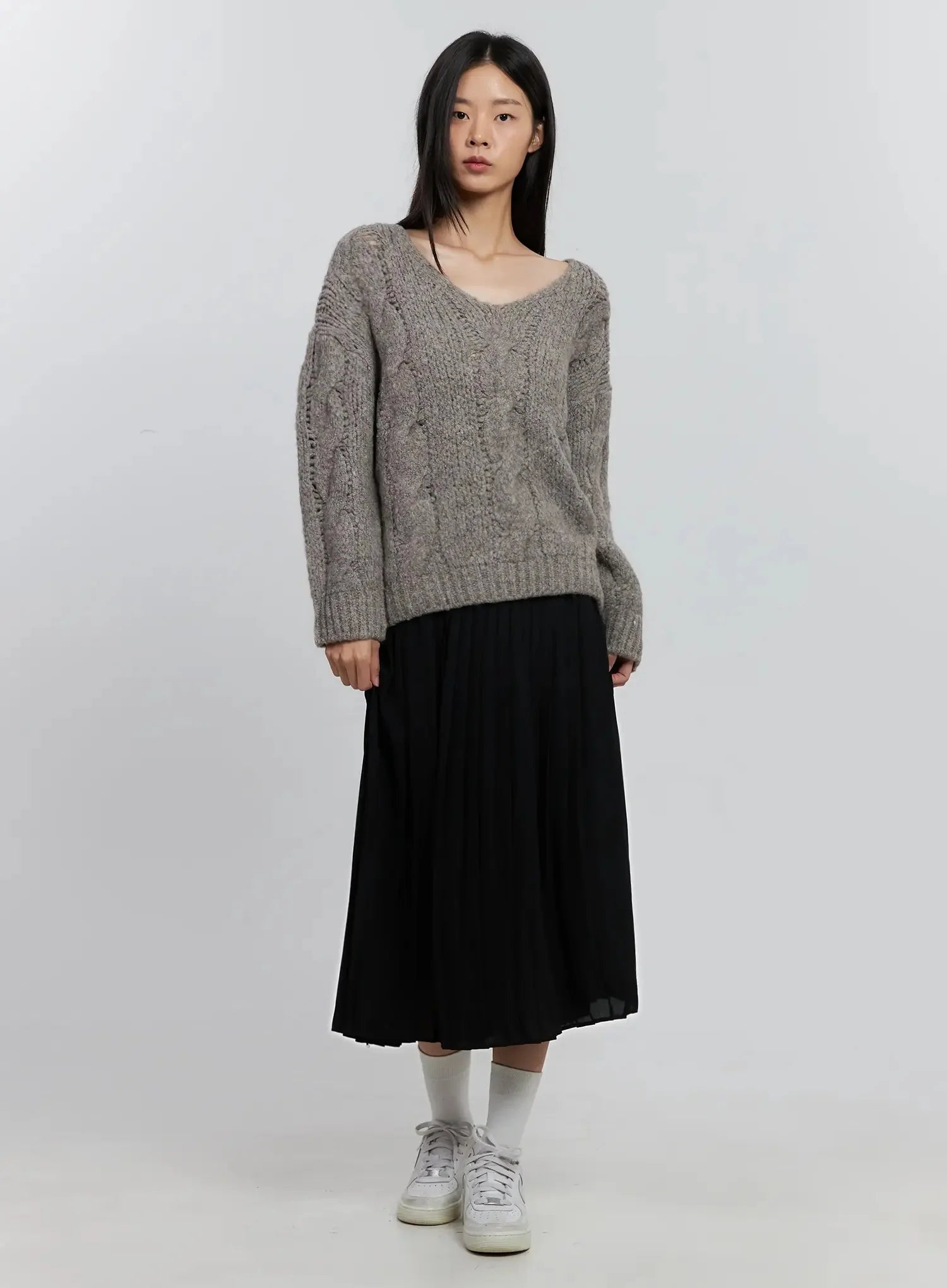 Pleated Maxi Skirt IS516