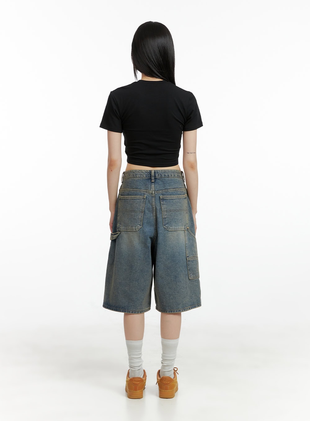 Washed Baggy Jorts CL401