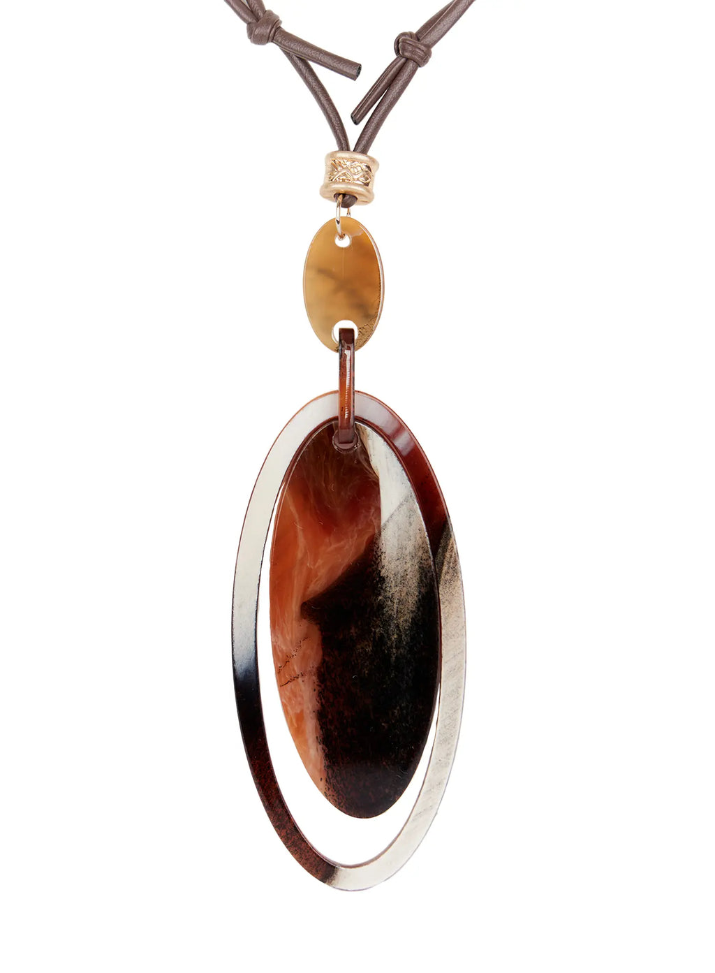 Large Pendant Long Necklace CO513