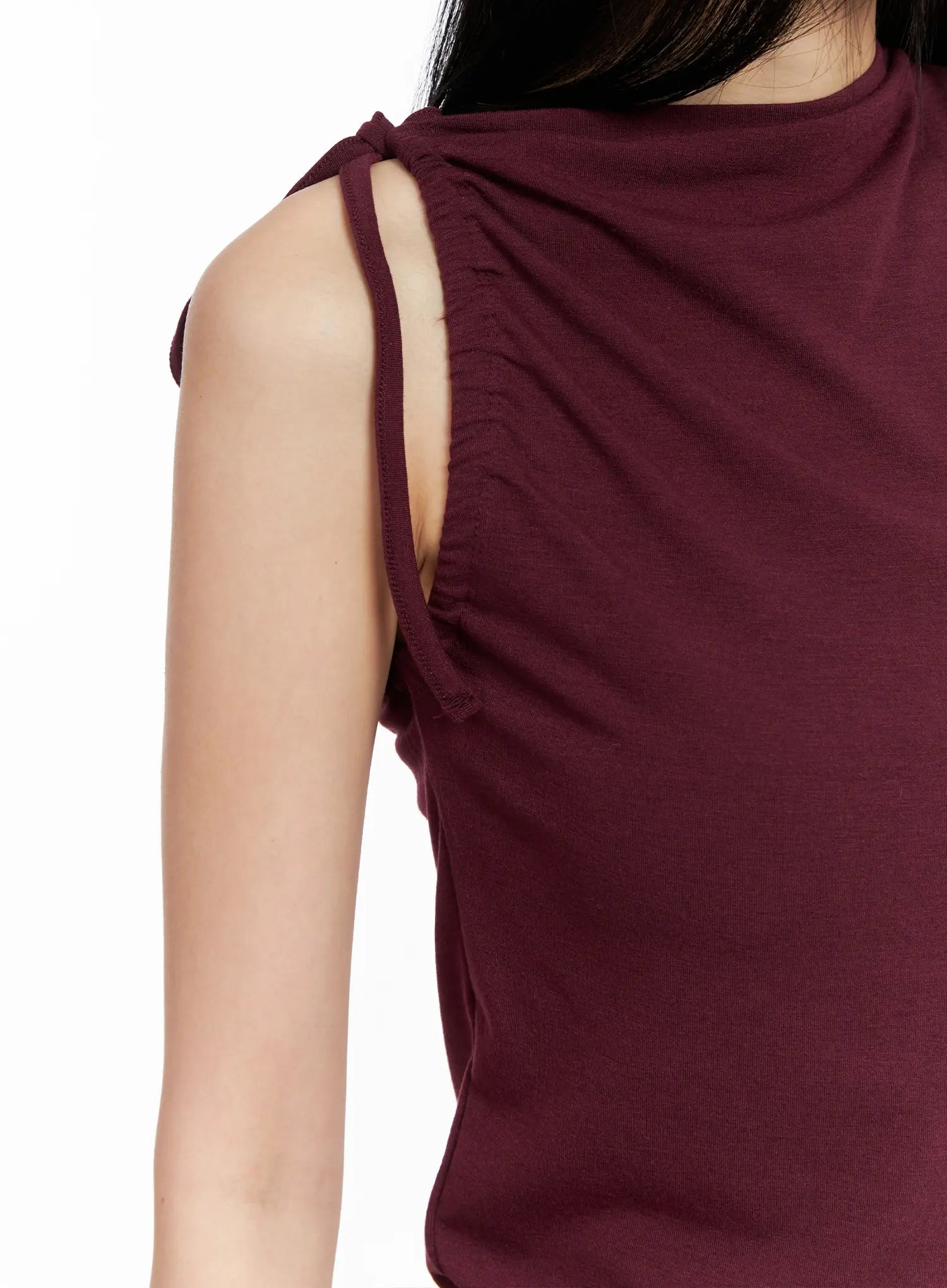 Ruched String Crop Top CC1109