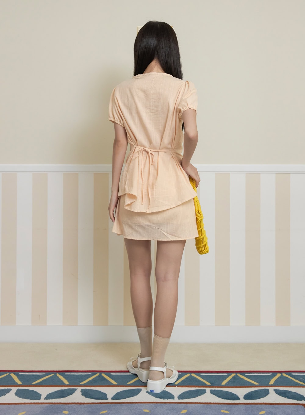 Summer Flare Cotton Mini Skirt OY424