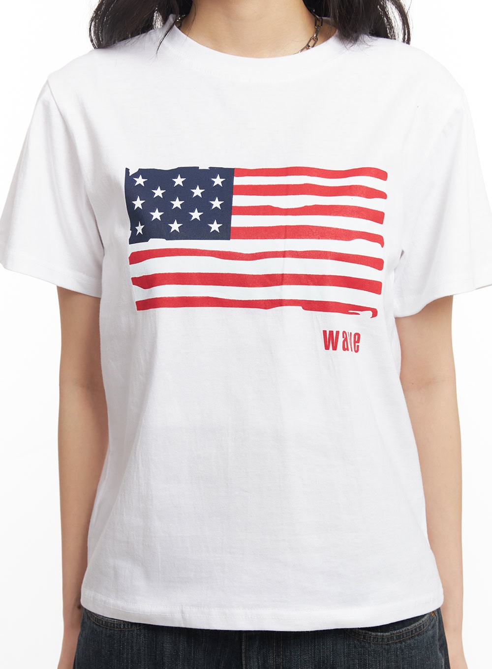 Star Flag Graphic Top CA503