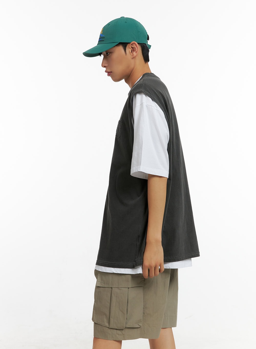 Men's Oversize Contrasting T-Shirt CL429