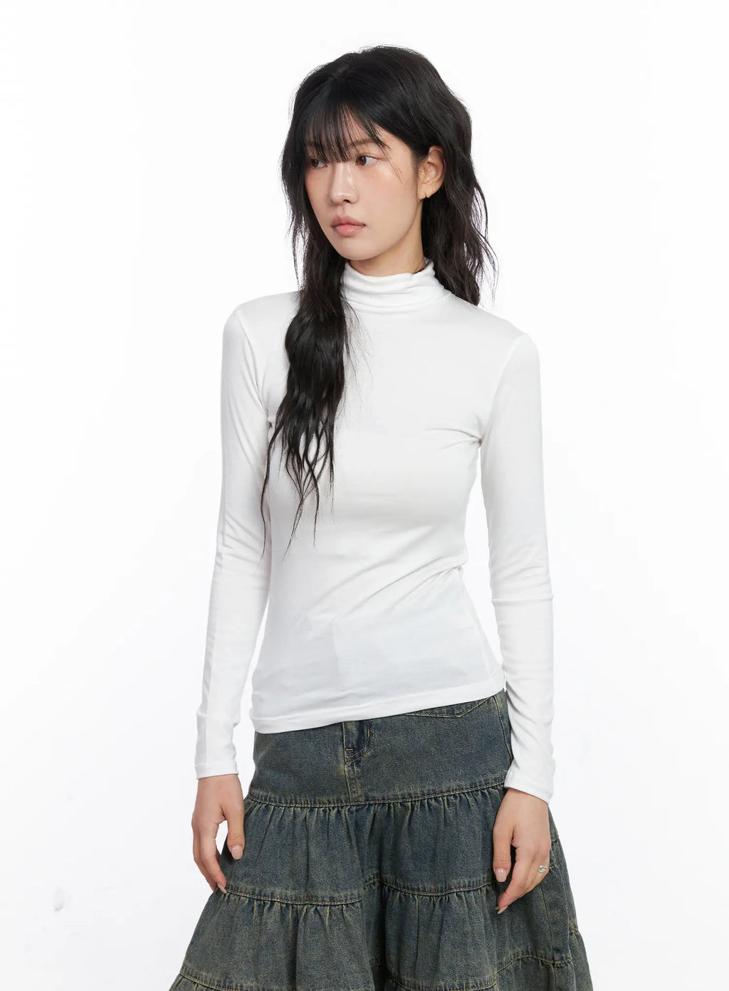 Essential Turtleneck Long Sleeve Top CO507