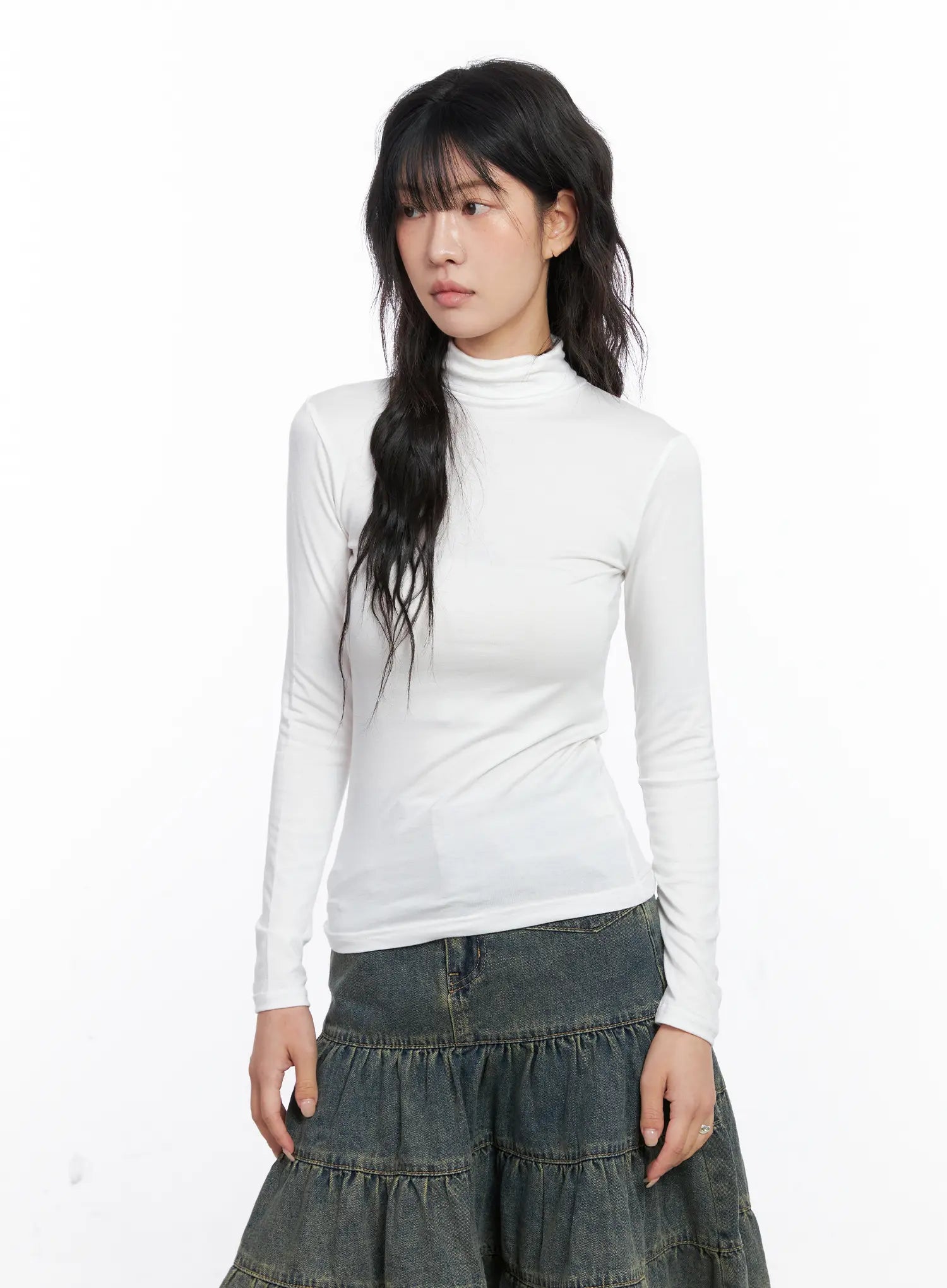 Essential Turtleneck Long Sleeve Top CO507