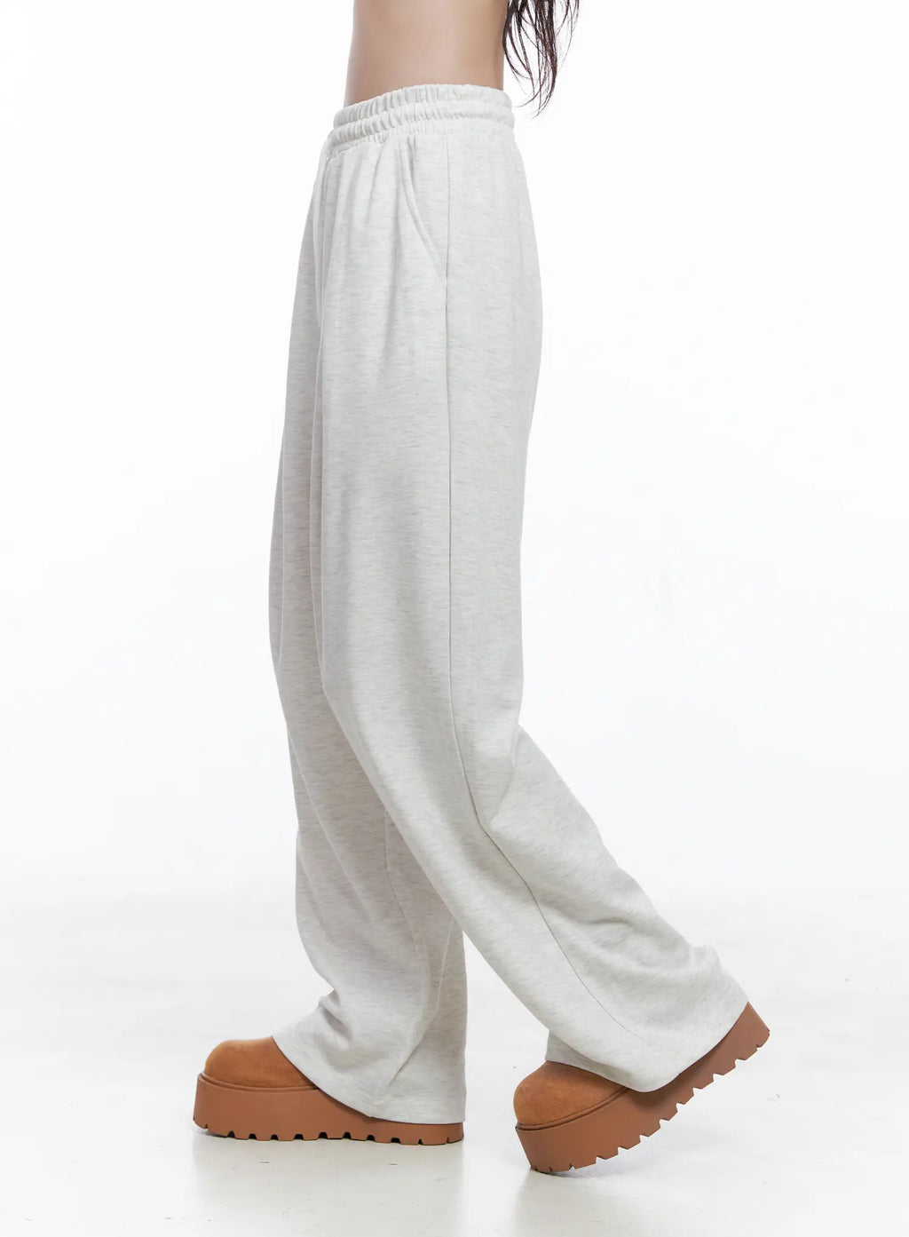 Elastic Waist Pintuck Sweatpants CS523