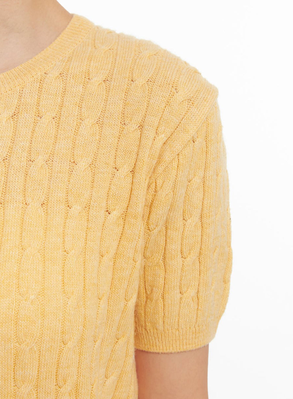 Cable-Knit Crop Top IY513