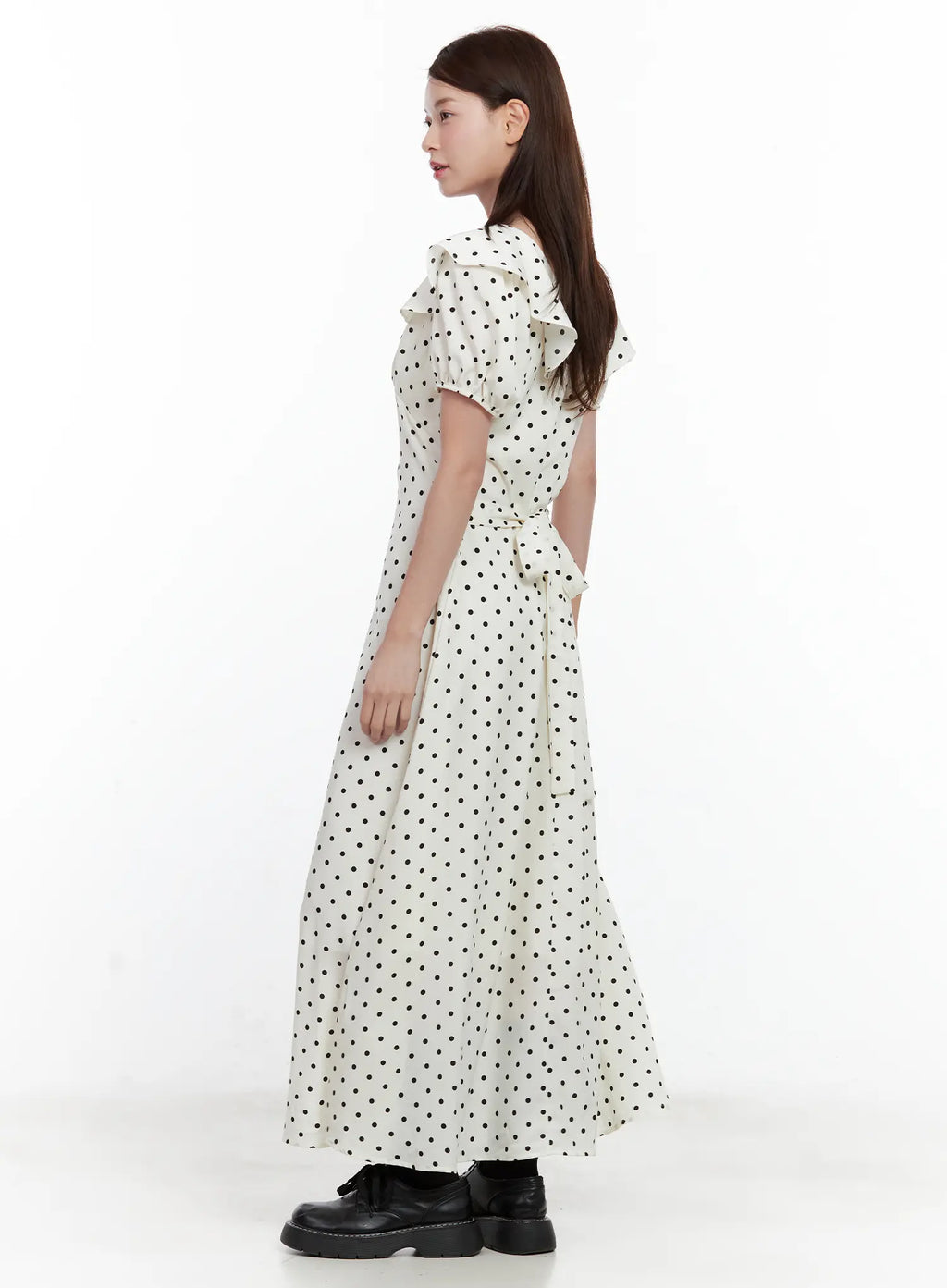 Vintage-Inspired Polka-Dot Dress CL502