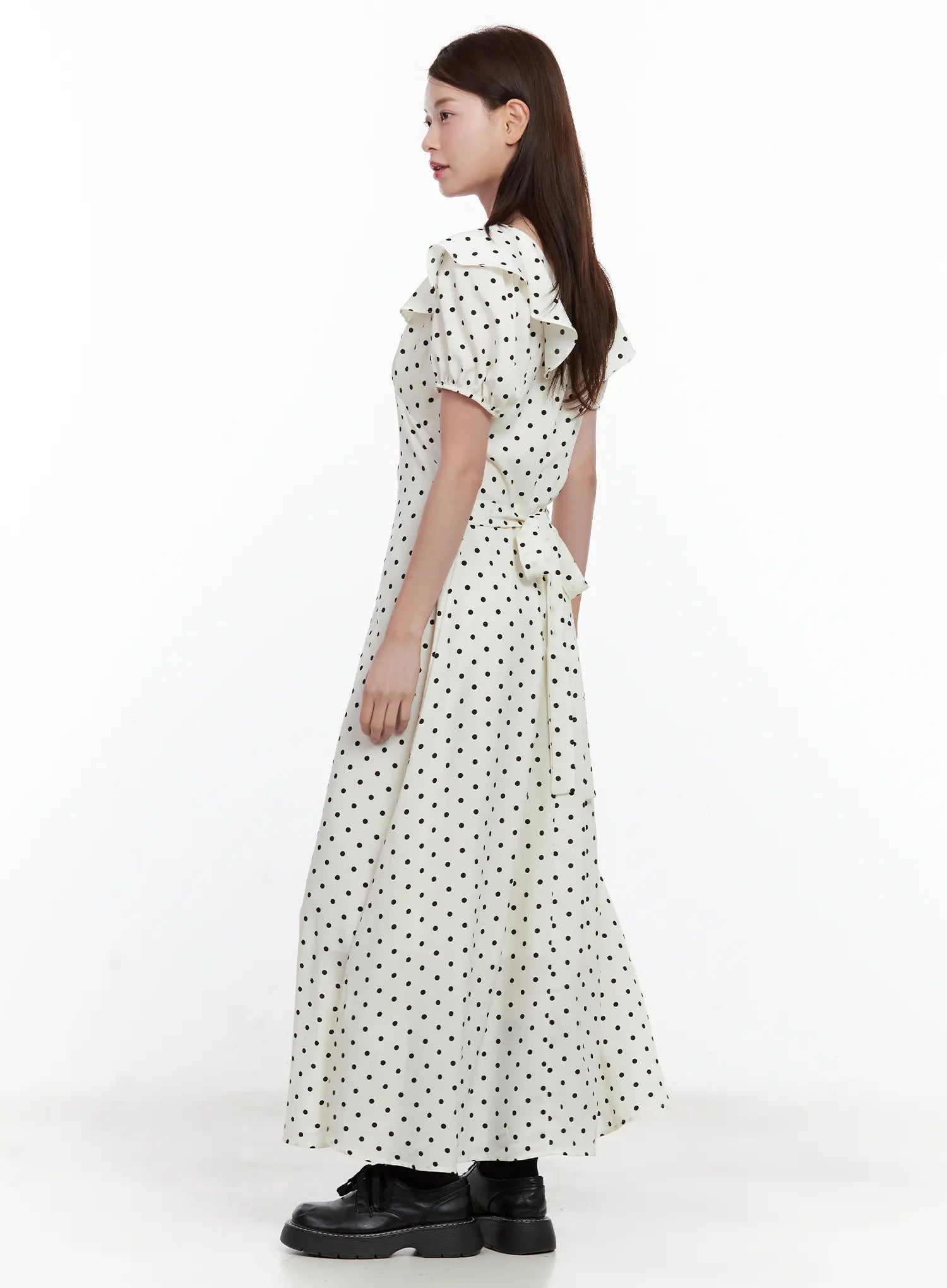 Vintage-Inspired Polka-Dot Dress CL502