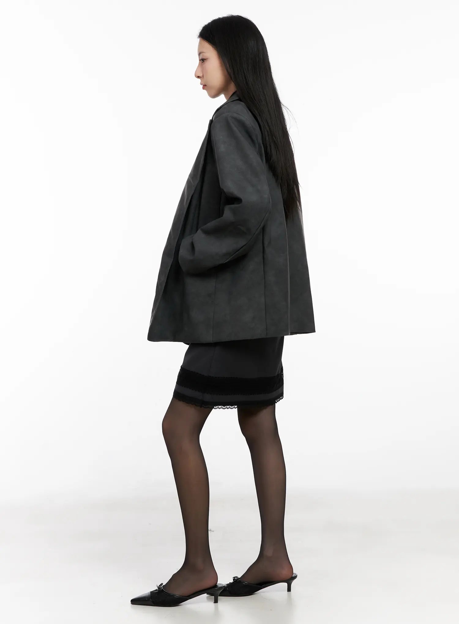 Soft-Brushed Oversized Blazer CG526