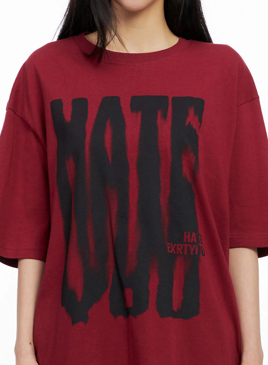 Oversized Graphic Print Tee IG508