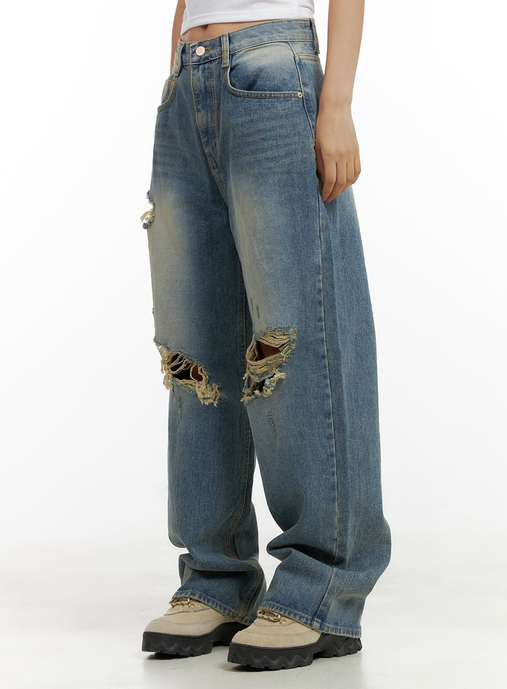 Destroyed Baggy Jeans CU405