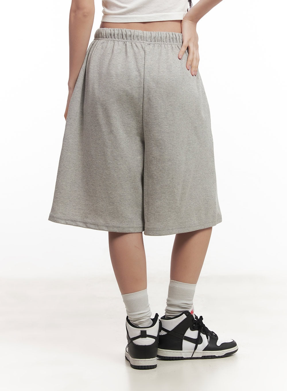 Heart Patch Wide Sweatshorts CM528