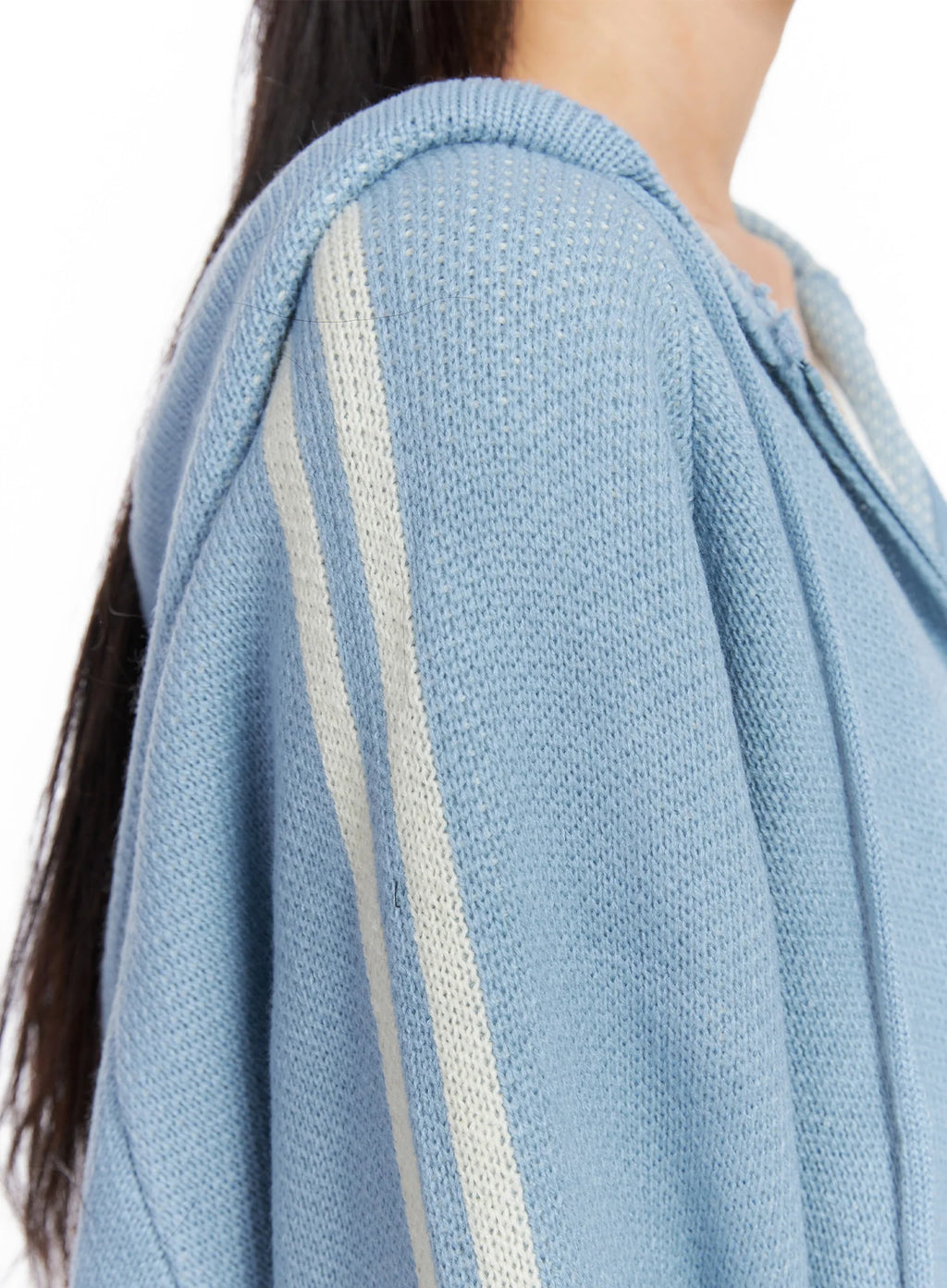 Striped Sleeve Casual Hoodie IS515