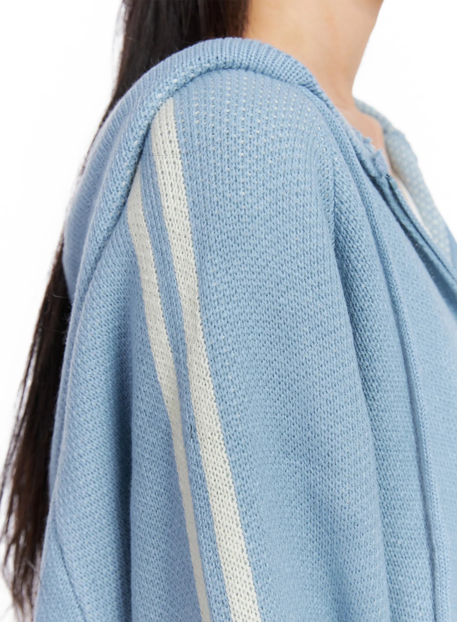 Striped Sleeve Casual Hoodie IS515