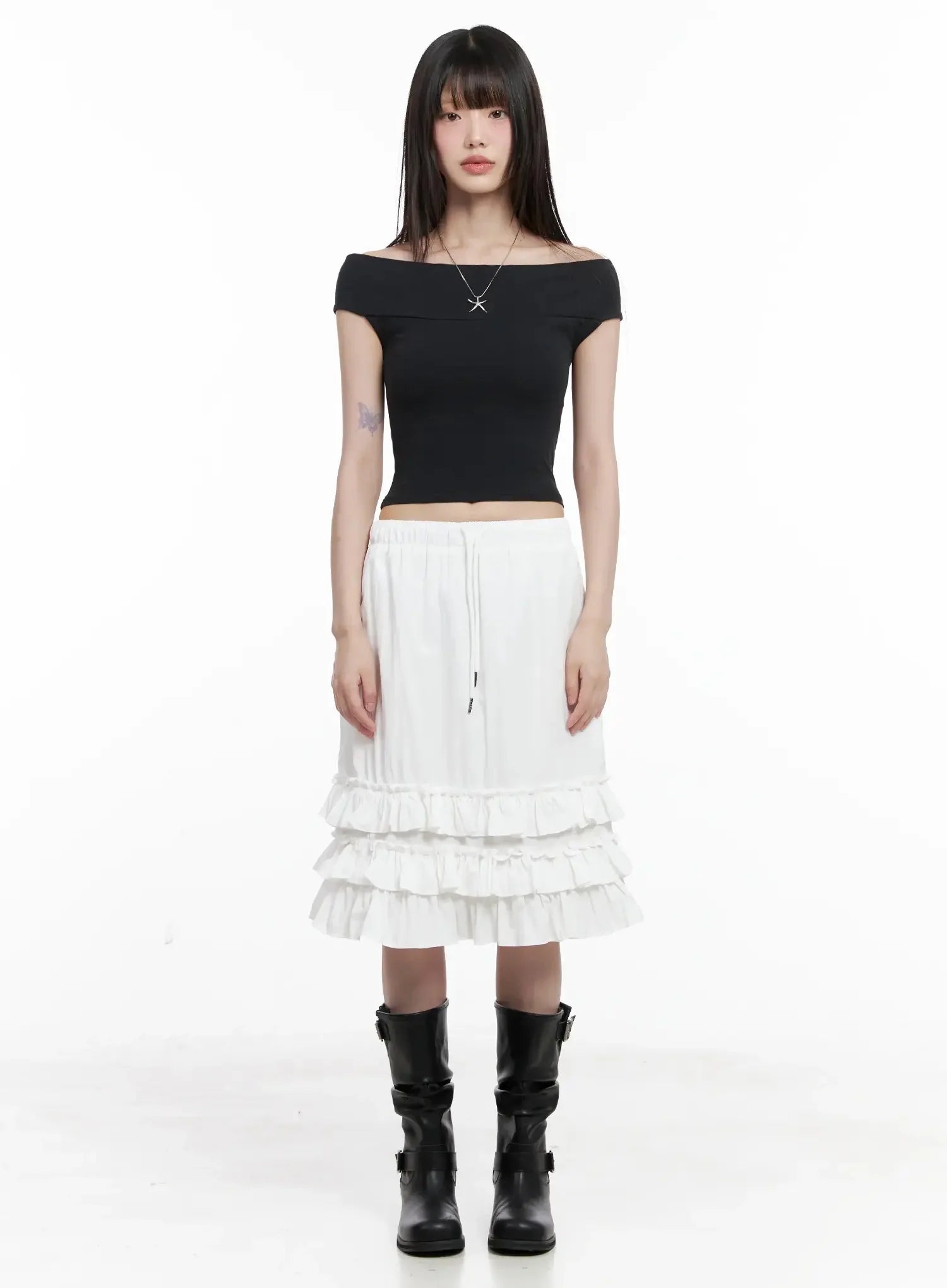 Basic Off-Shoulder Top IL528