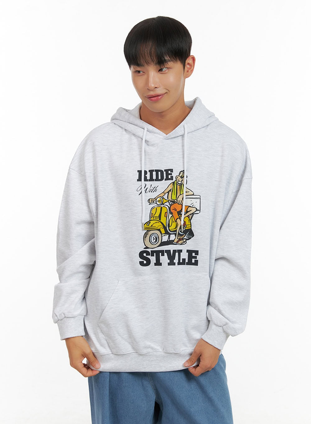 Men's Graphic Hooded Sweatshirt IS419